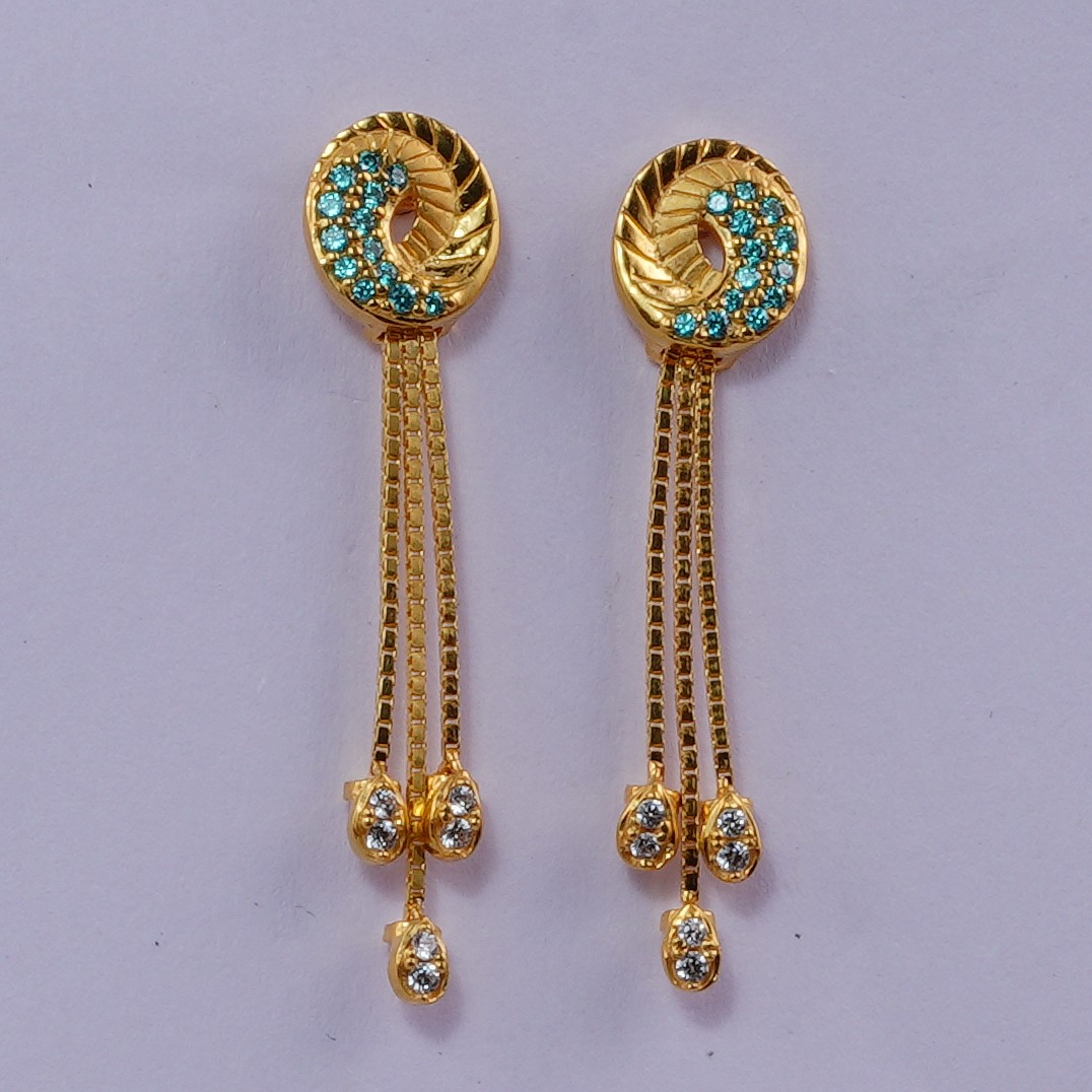 Casting Chain Stud Drops - K. Lakshmana Achari Son Jewellers