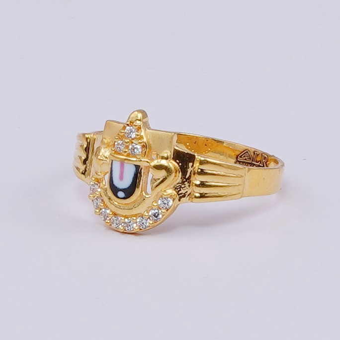 Buy 18Kt Gold Divine Diamond Balaji Ring 148VU7005 Online from Vaibhav  Jewellers